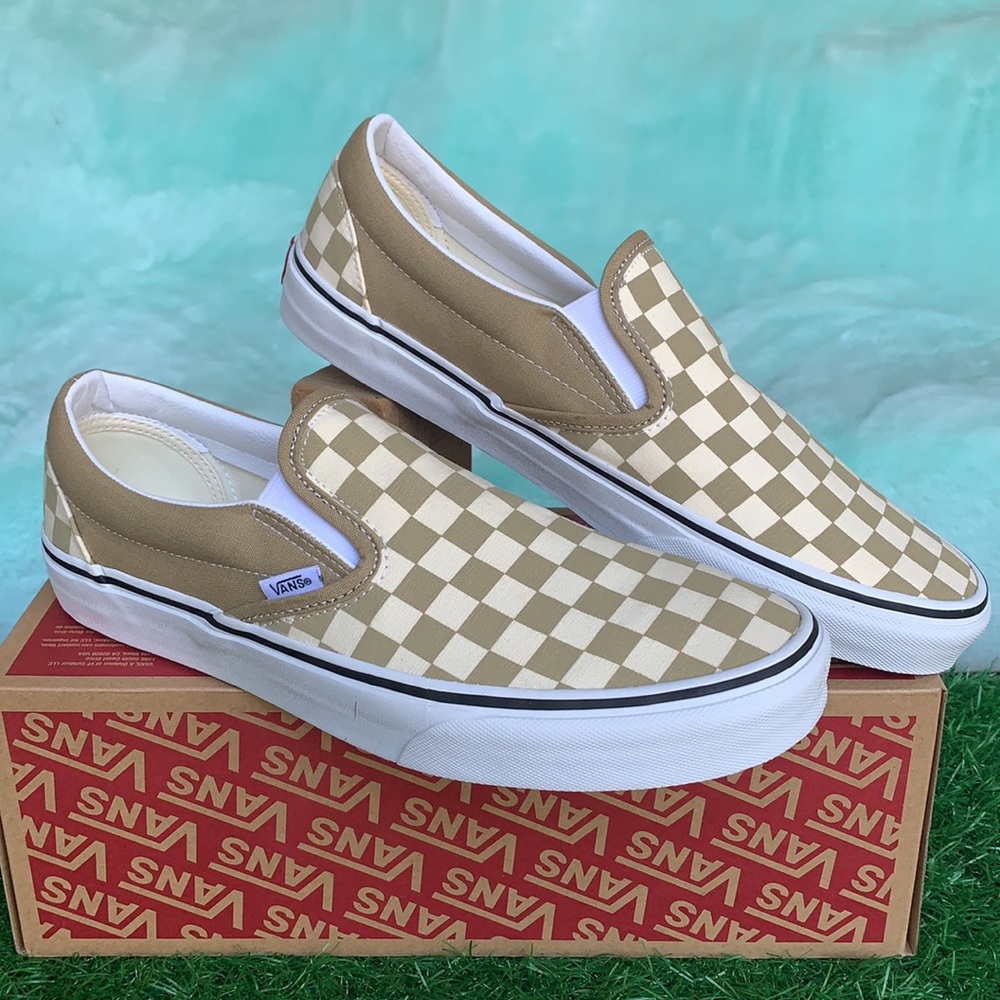 VANS CLASSIC SLIP ON CHEKRBRD Cornstalk/Trwht WMNS